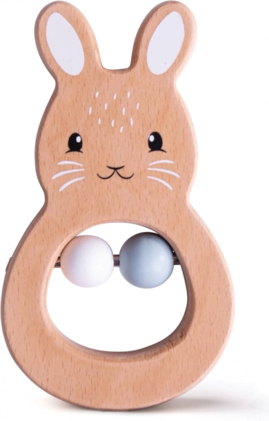 Bigjigs Baby Sonaglio in Legno Coniglietto