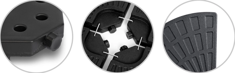 Connexion solide grâce aux crochets métalliques