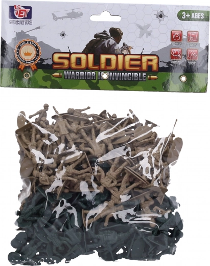 Sada vojáčků 200 ks 4 cm