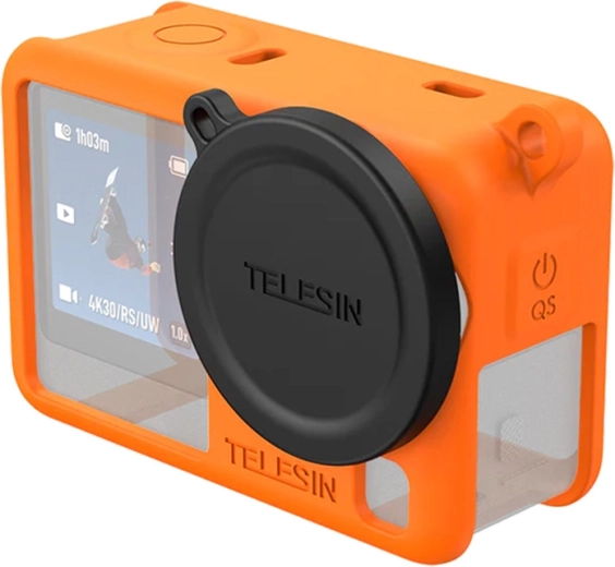 Telesin silicone protective case for DJI Osmo Action 6 – orange