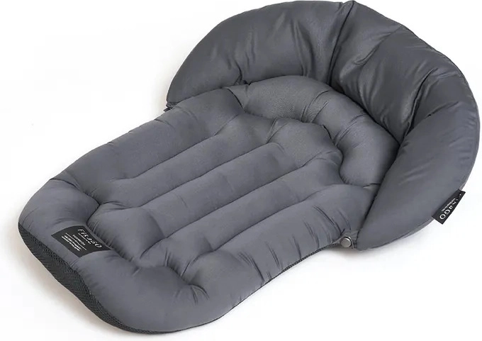 FIKAGO morbida imbottitura per passeggino con cuscino a forma di luna mushroom grey M