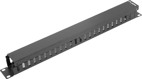 Lanberg organizer cavi 19" 1U tipo A nero