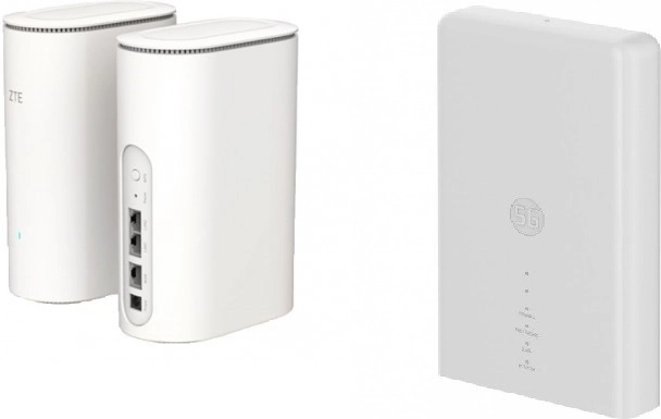ZTE MC889 5G ODU + Z1320 Wi‑Fi 6 AX3000 set