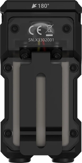 180° rotating head for precise aiming