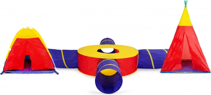 7-in-1 Kids Tent Set with 4 Tunnels IPLAY