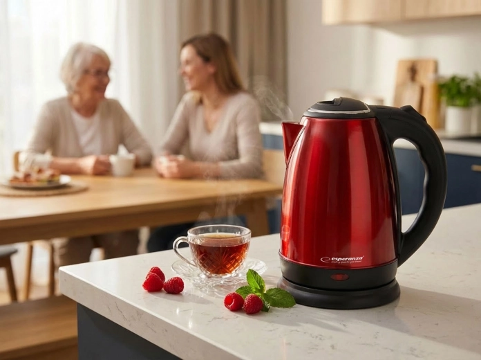 Fast heating of up to 1.8 l of water