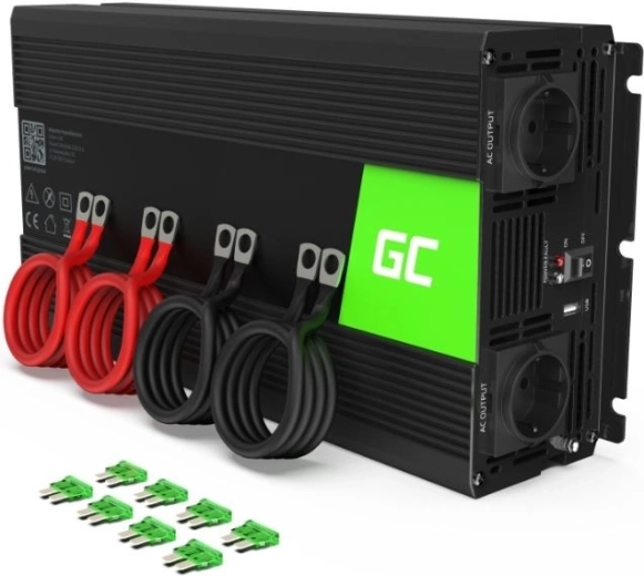Inwerter 24V/230V 3000W/6000W czysty sinus Green Cell