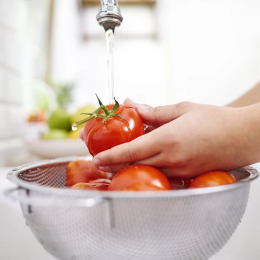 Fast rinsing thanks to perforation