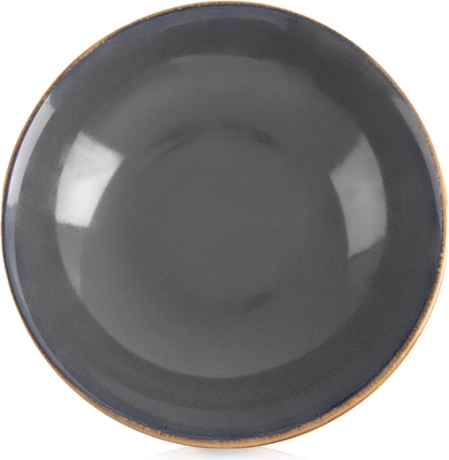 Diep grijs keramisch bord Glaze 20,5 cm