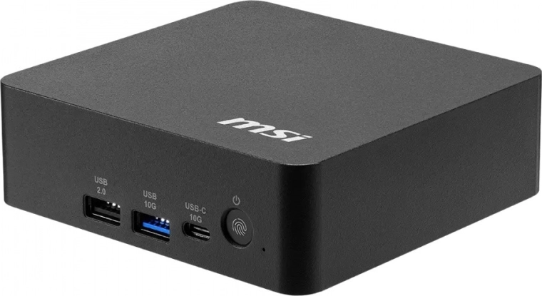 MSI Cubi NUC AI+ mini PC (Intel Core Ultra 5 322, sans OS, Wi‑Fi, Bluetooth), noir
