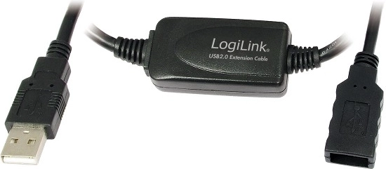 USB-verlengkabel 2.0 met actieve signaalversterker 10 m