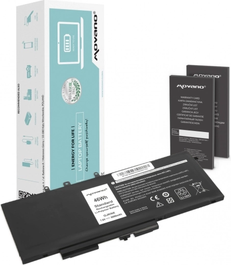 Batteria Movano per Dell Latitude 5280/5480/5490/5590 6000 mAh (46 Wh)