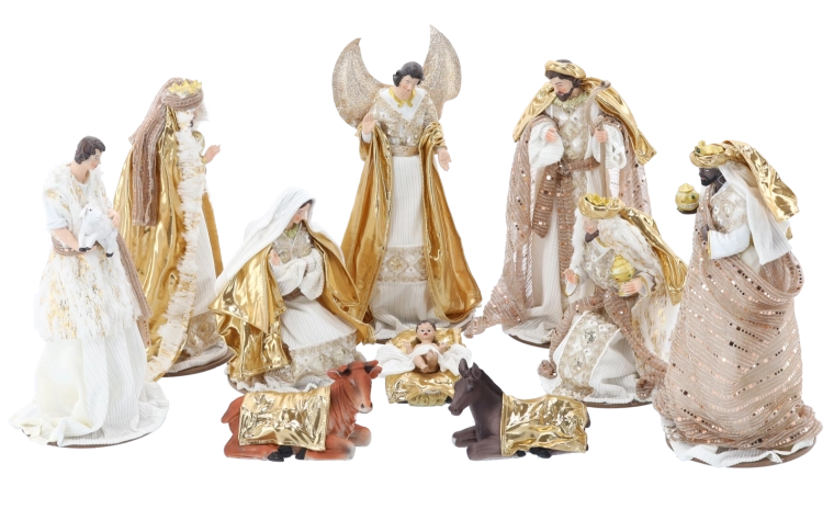 Finitura lussuosa bianco‑oro