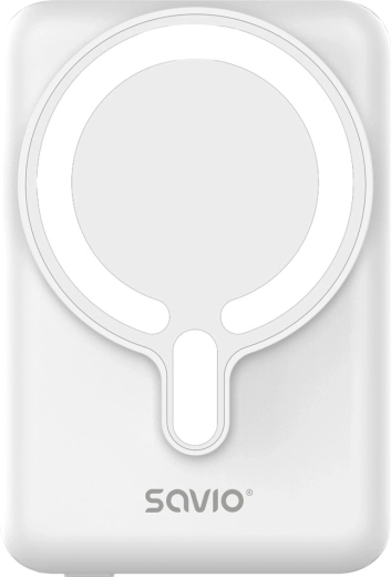 Savio magnetische powerbank 10.000 mAh wit
