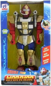 Interactive plastic battery-powered robot