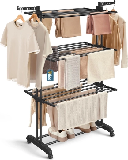 Three-tier capacity with 24 m of drying space