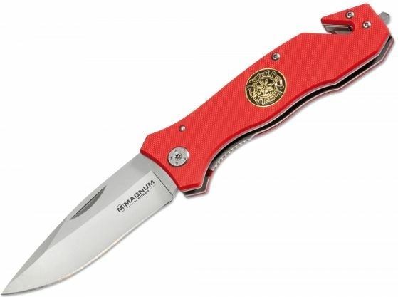 Magnum Fire Brigade 42 reddingszakmes 8,6 cm, rood G10