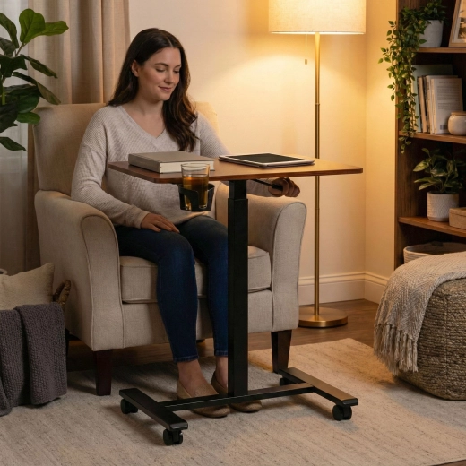 Mobility and stability thanks to braked casters
