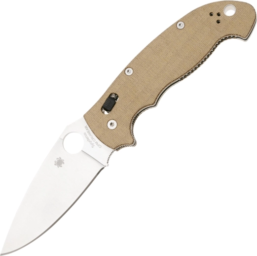 Foldekniv Spyderco Manix 2 XL Brown, CPM Cru-Wear, Micarta, satin 9,8 cm