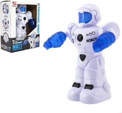 Moving Talking Robot with Light and Sound in Box