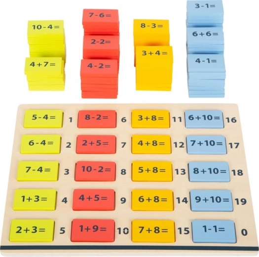Wooden Colorful Math Board – Addition and Subtraction