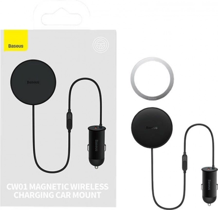 Magnetic Car Holder with Wireless Charger Baseus