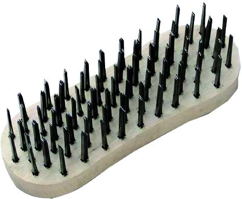 Brosse de boucher à 7 rangées, fil 2,8 × 0,45 mm
