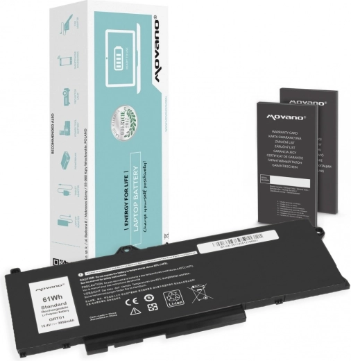 Batteria Movano per Dell Latitude 5421/5521/5531 e Precision 3470/3561/3571/3581 (GRT01) 3950 mAh 61 Wh