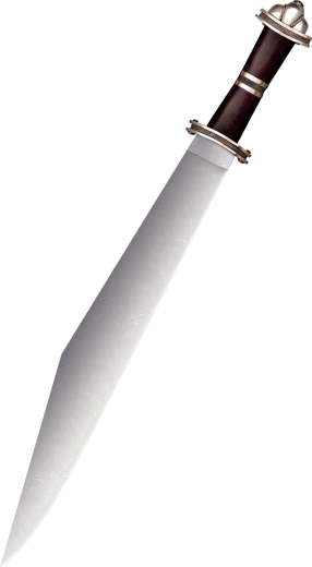 Cold Steel Damascus Long Sax Viking collectible sword with rosewood handle