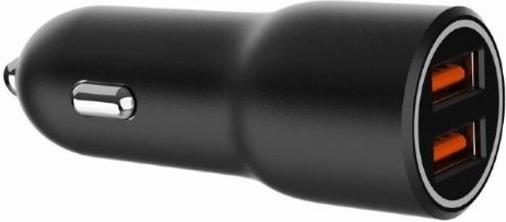Dual USB-A Car Charger QC3.0 36W Black
