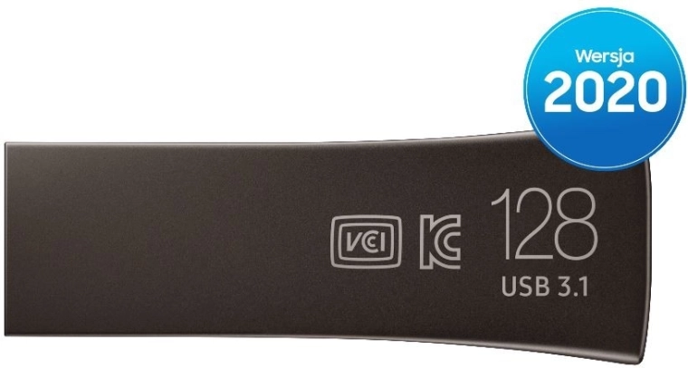 USB flash disk BAR Plus 128 GB, USB 3.1, titánovo sivý