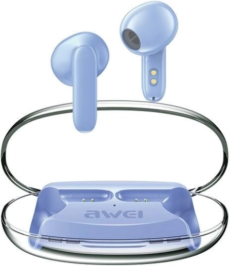AWEI Bluetooth 5.3 Wireless Earbuds with ENC TWS – Blue