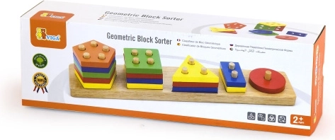 Wooden Shape Sorter – Geometric Shapes VIGA