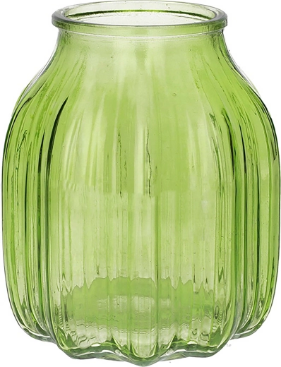 Vase Suko transparent grün 16 cm
