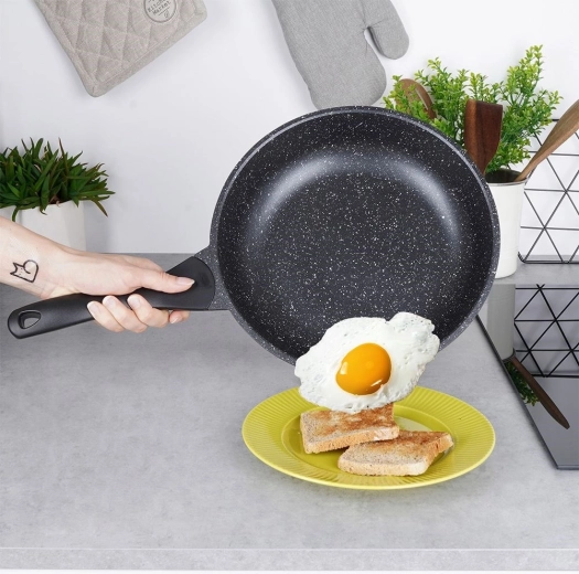 Non-stick granite surface free from PFOA and PTFE