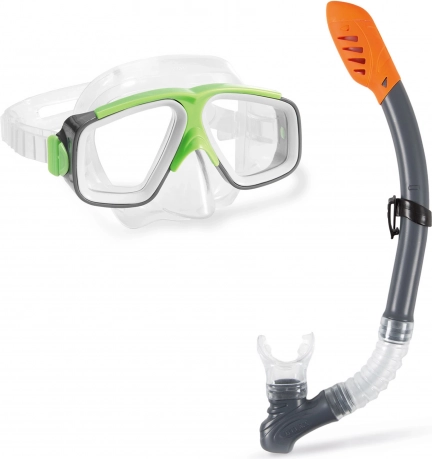 Kids’ snorkeling set – mask and snorkel – With green elements
