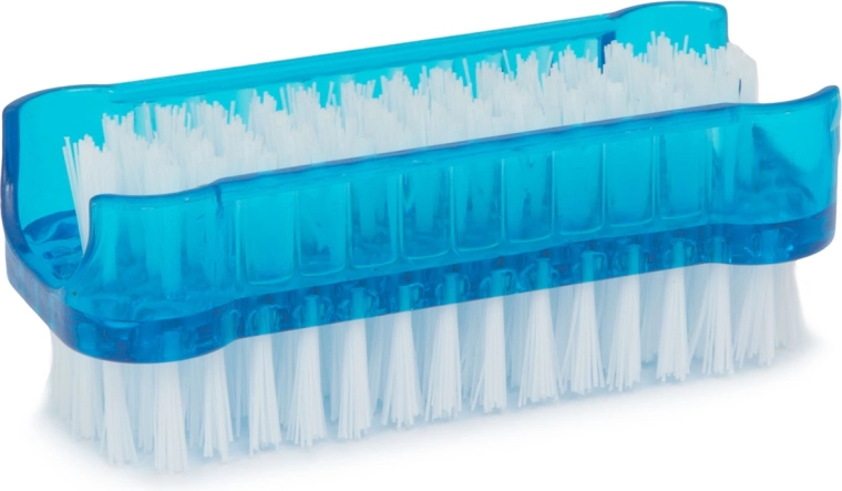 Blue and Transparent Nail Brush – 2 Pieces