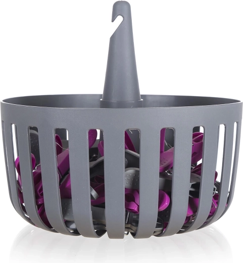 30 durable pegs in a modern color mix