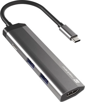 hub USB-C multiprise ultra-fin NATEC Fowler Slim avec HDMI 4K et PD