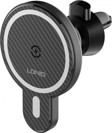 Bilholder LDNIO med induktiv oplader 15W og metalring
