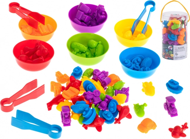 Montessori Educational Game for Learning to Count – Vehicles