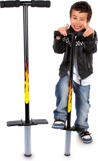 Jumping pogo stick with flames for kids, SMALL FOOT