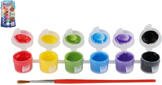 Creatoys textile paints 12 colors with brush