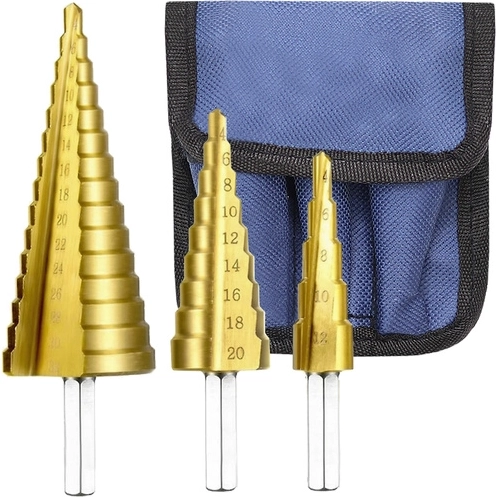 Set stepenastih svrdala – 3 kom