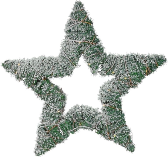 Lifelike snowy twig imitation