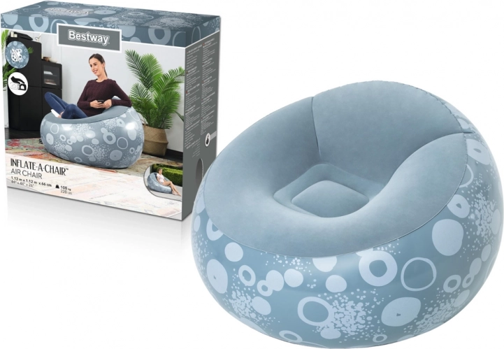 Poltrona gonfiabile blu Bestway
