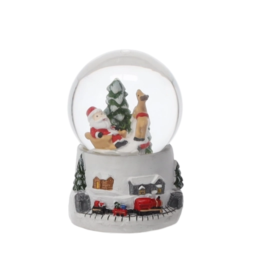 Detailed winter scenes with SANTA and a reindeer