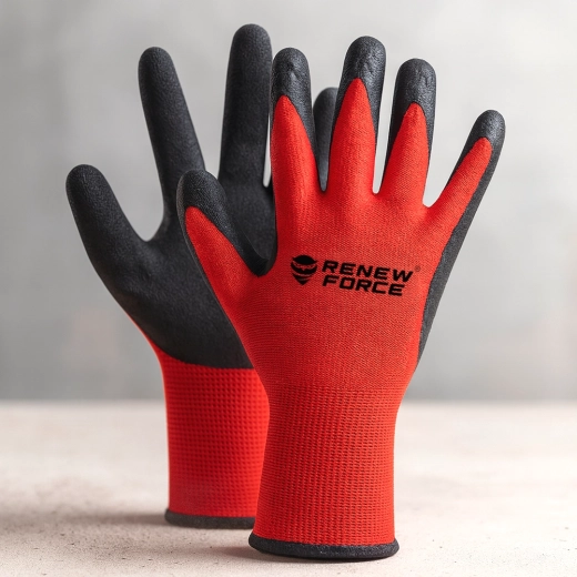 Protective gloves included