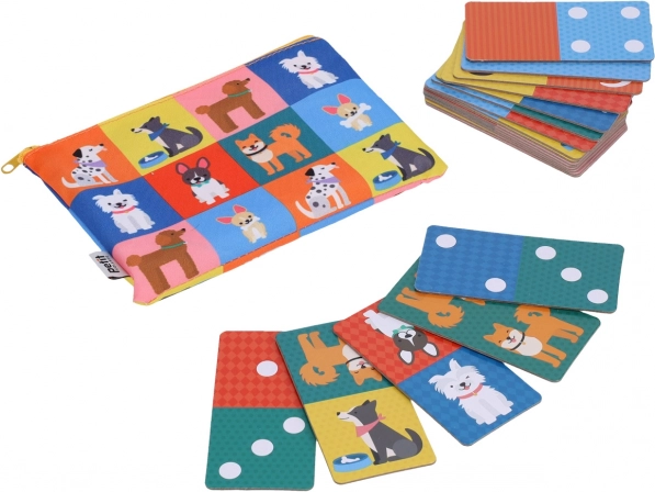Petit Collage 2-in-1 Domino: Dogs and Numbers