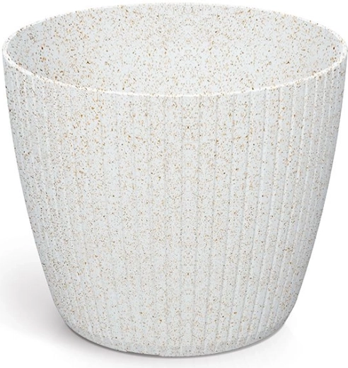 Vaso Lamia Eco Wood 13,8 cm bianco